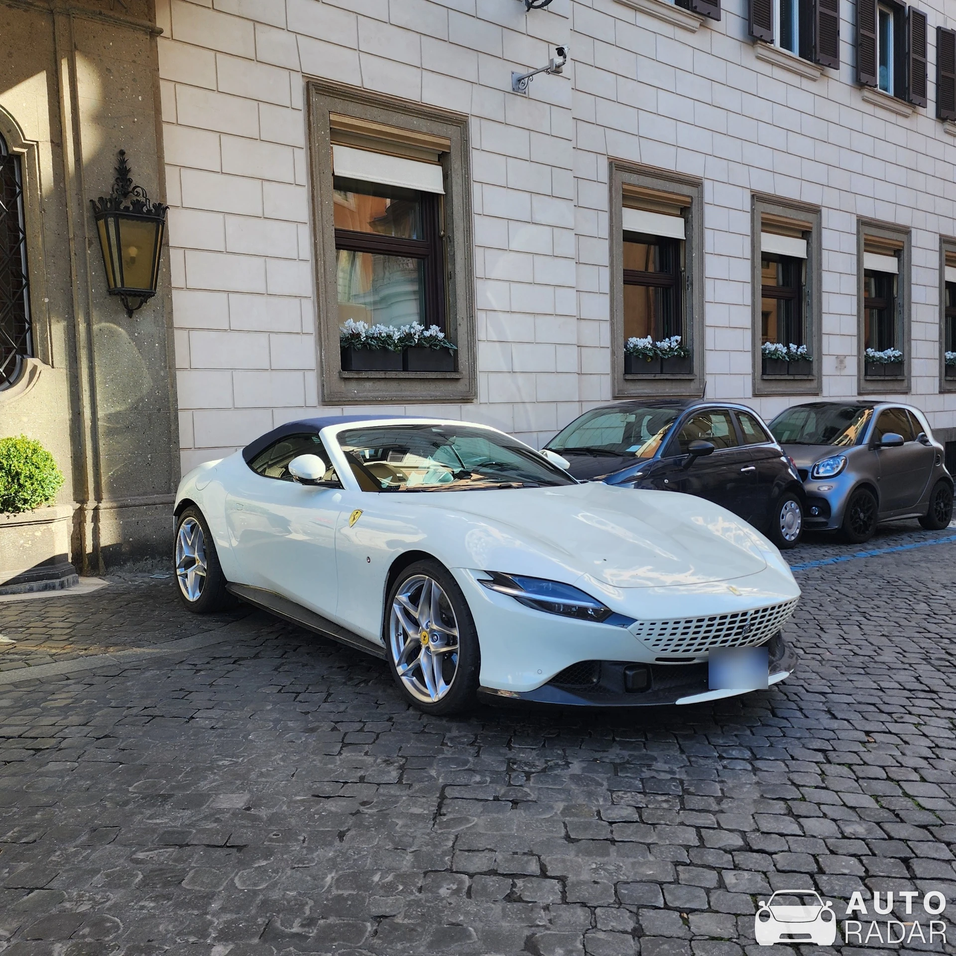 Ferrari Roma Spider spotted in Roma, Italy