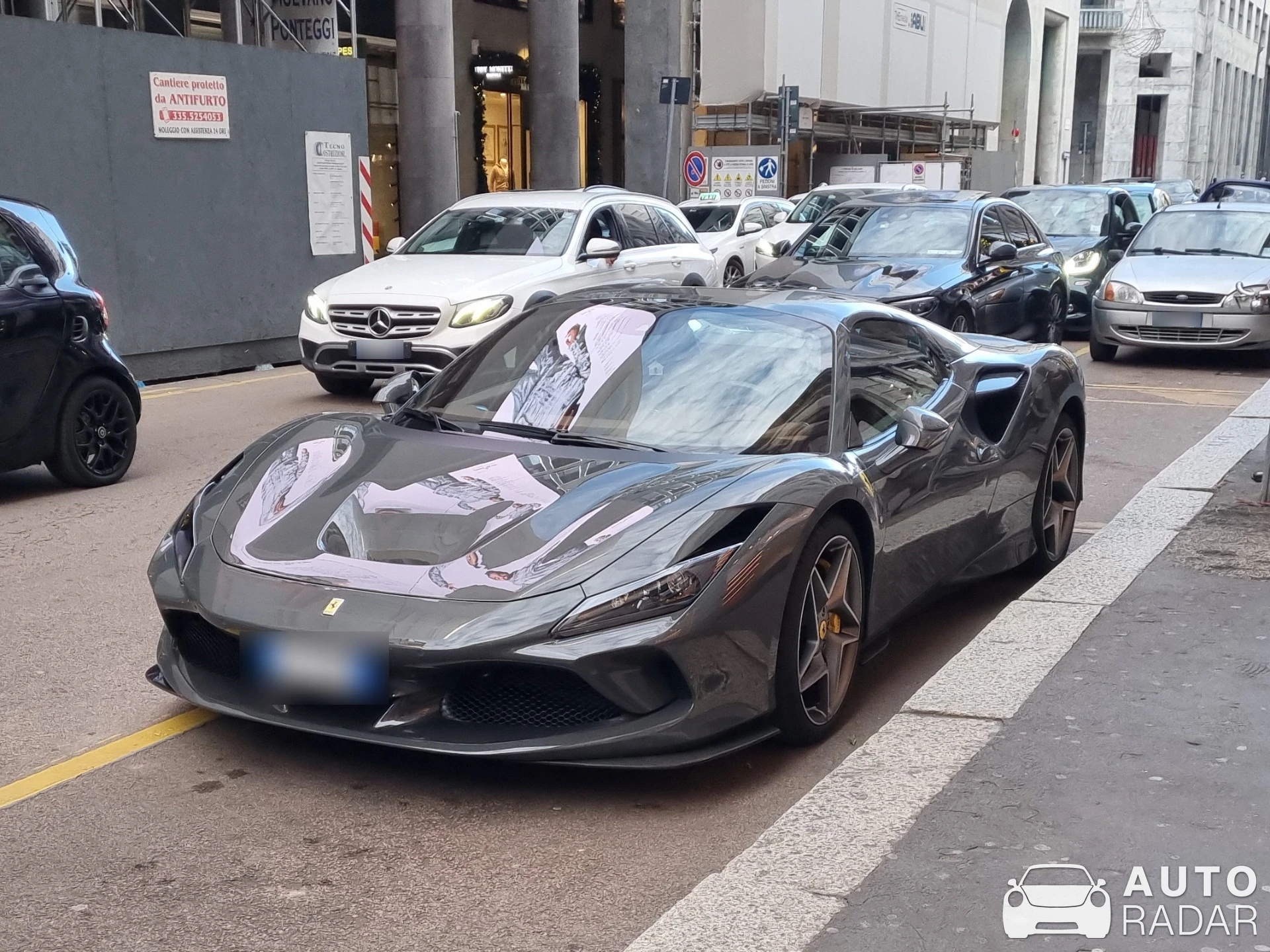 Ferrari F8 Spider spotted in Milano, Italia