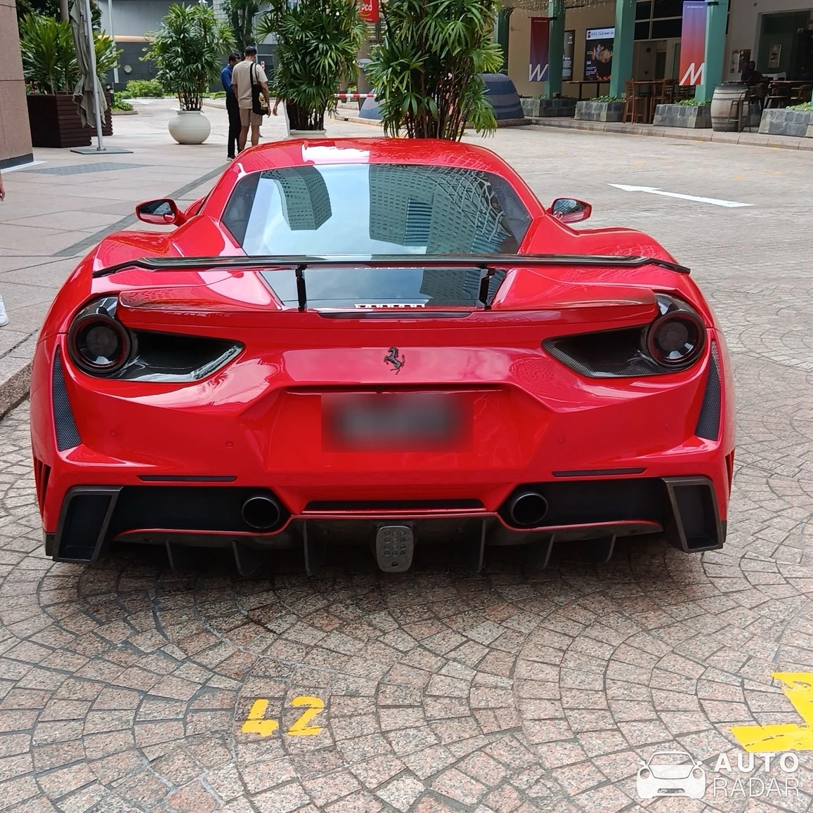 Ferrari 488 GTB Novitec Rosso N-Largo spotted in Singapore