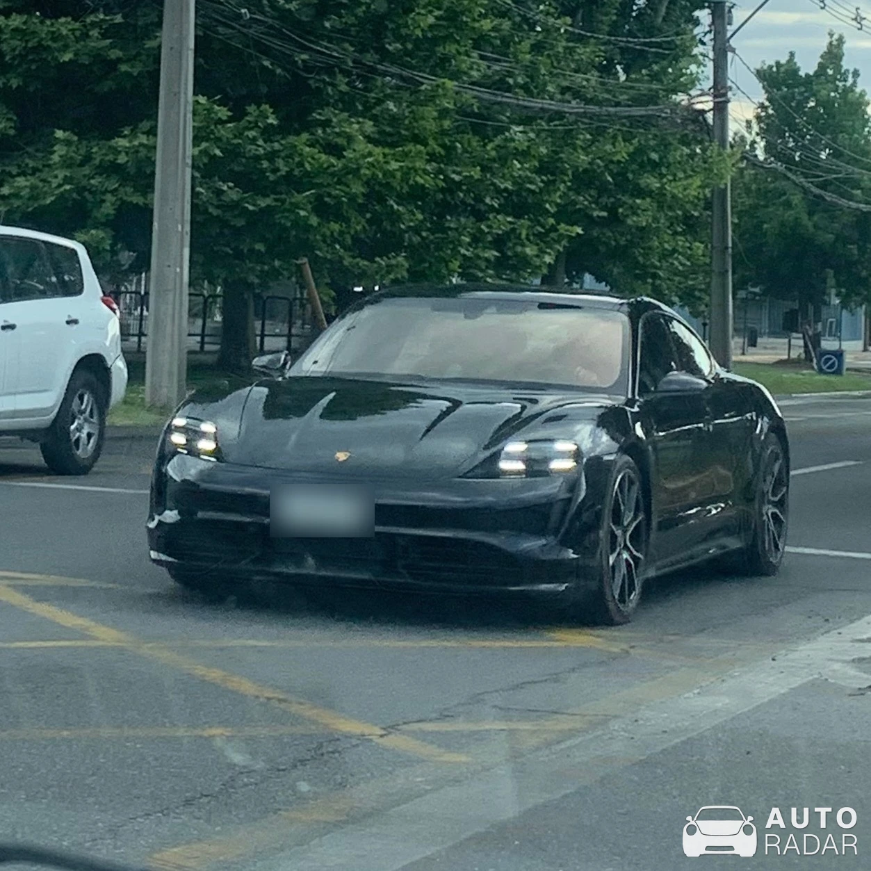 Porsche Taycan Turbo spotted in Santiago, Chile