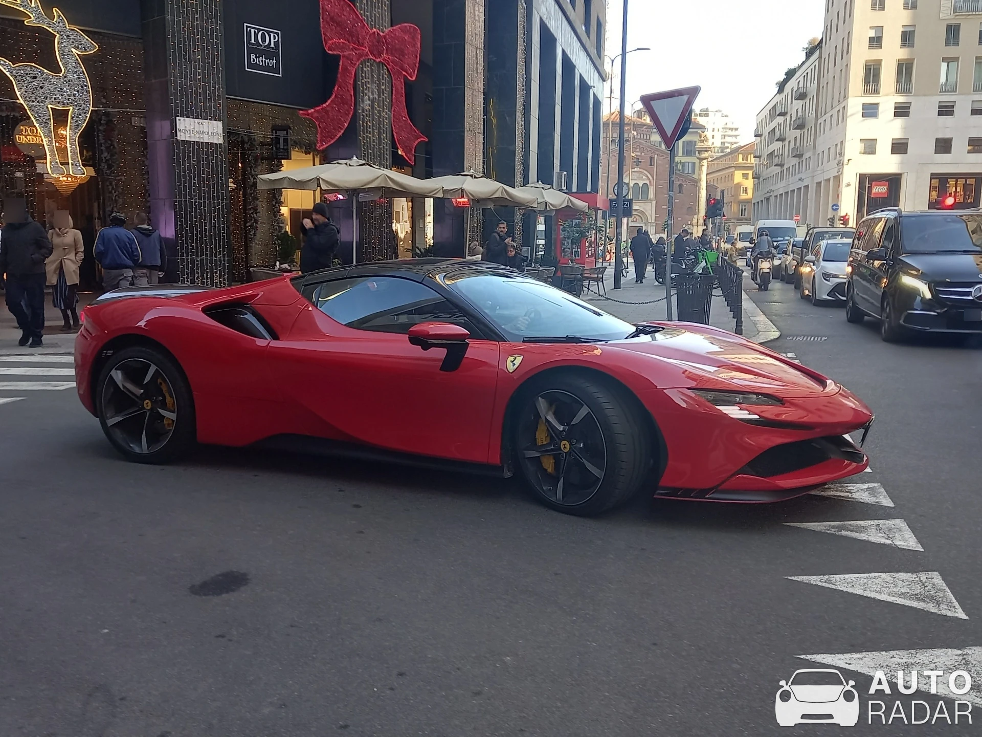 Ferrari SF90 Spider spotted in Milan, Italy