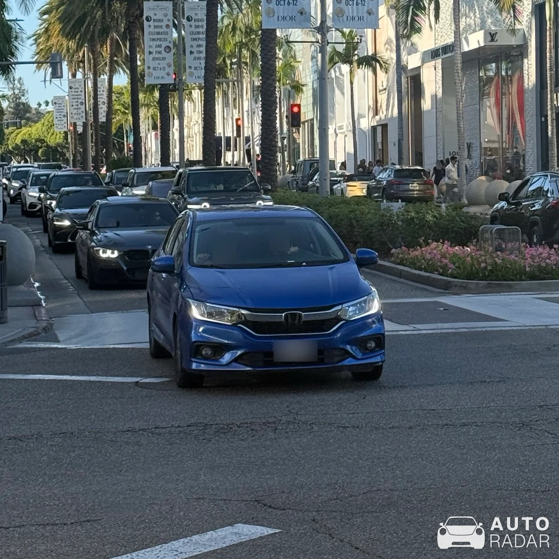 Honda City spotted in Beverly Hills