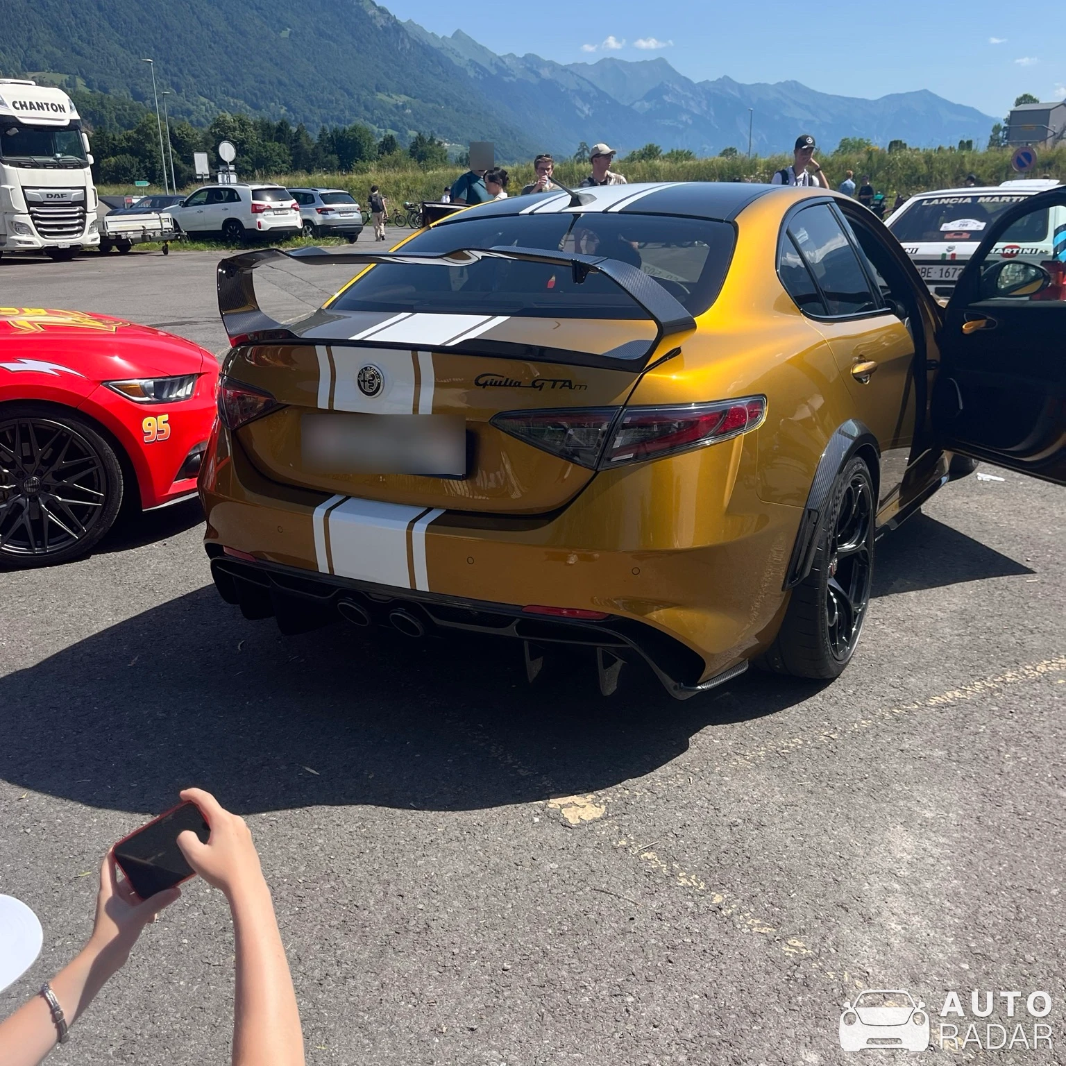Alfa Romeo Giulia GTAm spotted in Matten B. Interlaken