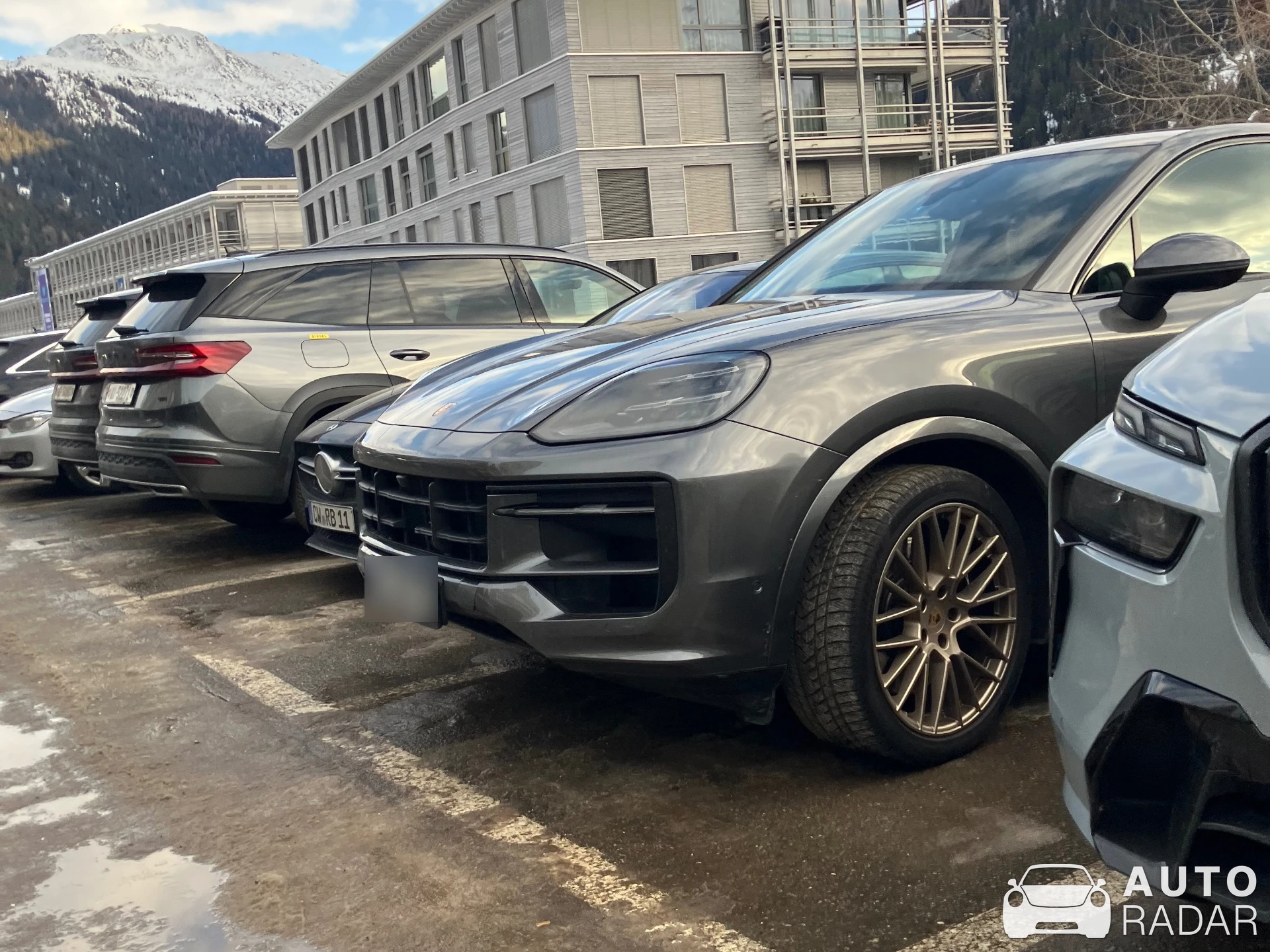 Porsche Cayenne Coupé Turbo GT spotted in Davos, Switzerland