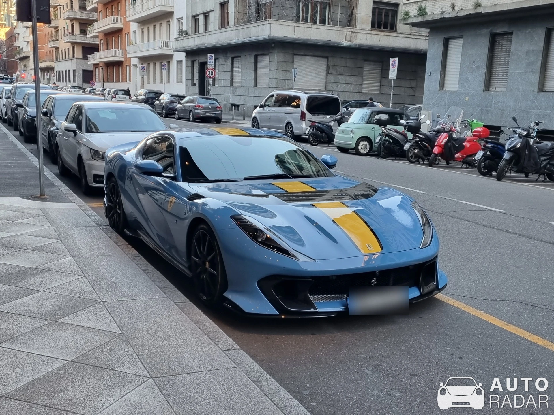 Ferrari 812 Competizione spotted in Milano, Italy