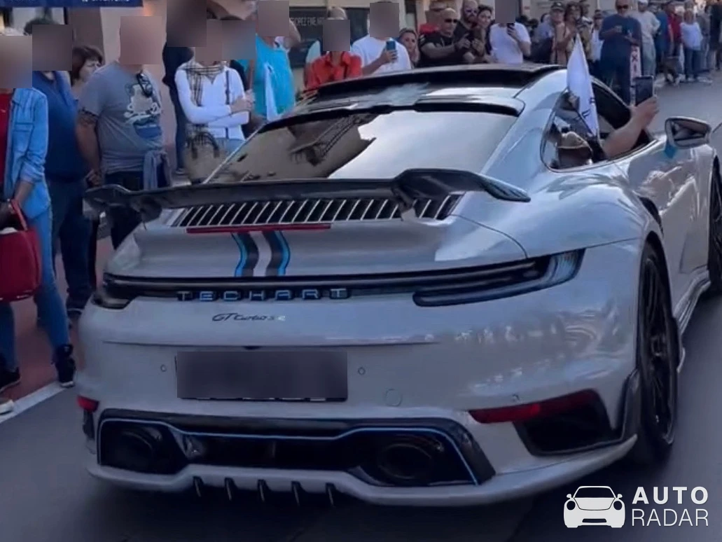 Porsche 991 Turbo S Cabriolet TechArt spotted in Monaco