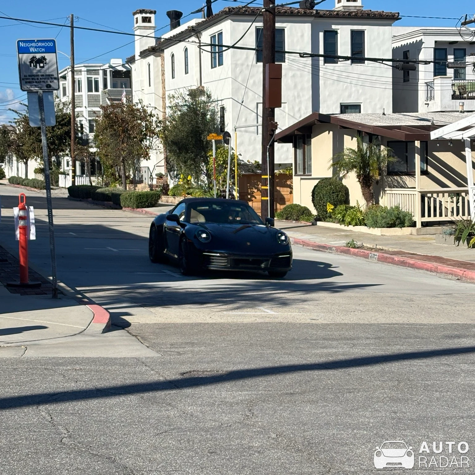 Porsche 992 Carrera Cabriolet MkI spotted in Hermosa Beach, United States