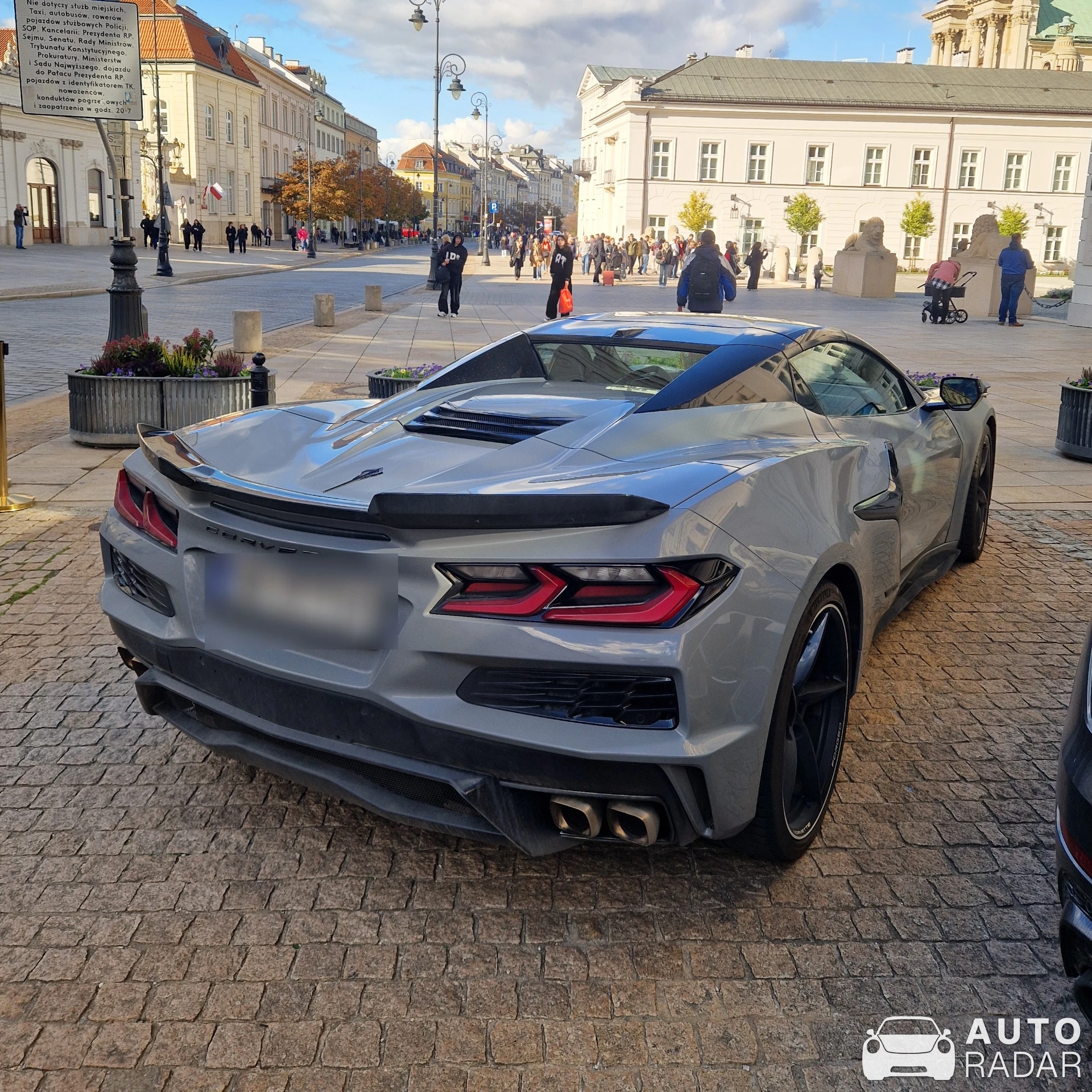 Chevrolet Corvette C8 E-Ray Convertible spotted in Warszawa, Poland