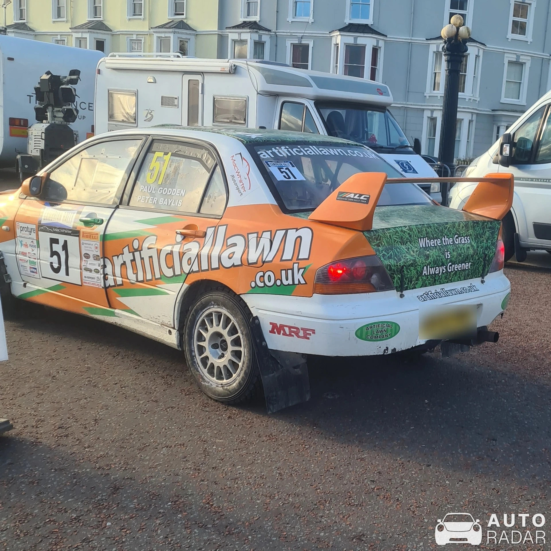 Mitsubishi Lancer Evolution VIII Rally spotted in Llandudno