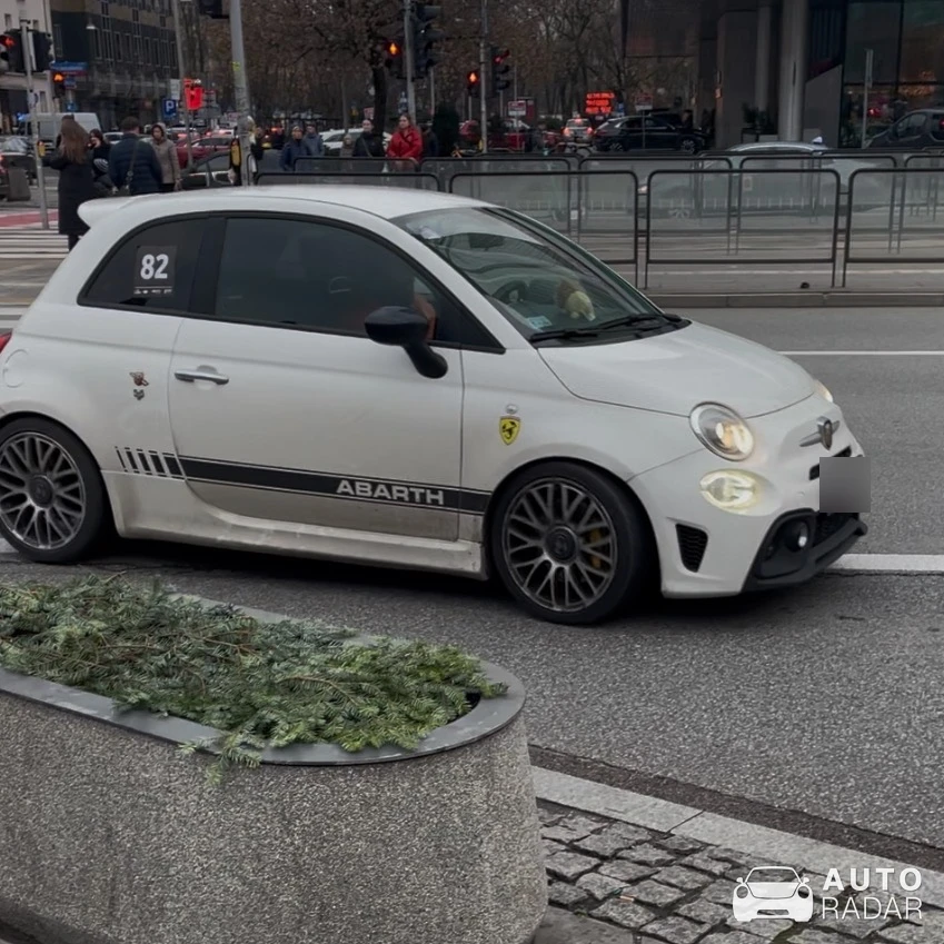 Abarth 595 spotted in Warsaw, Poland