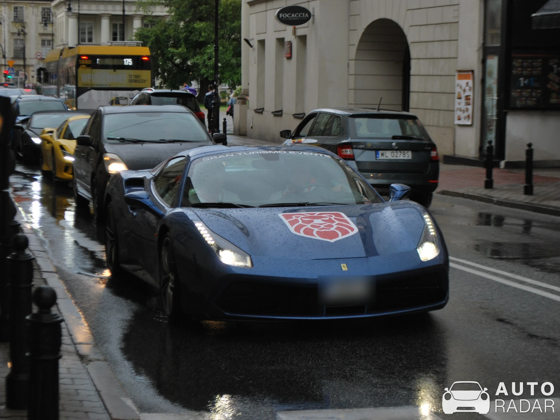 Ferrari 488 GTB spotted in Warszawa, Poland