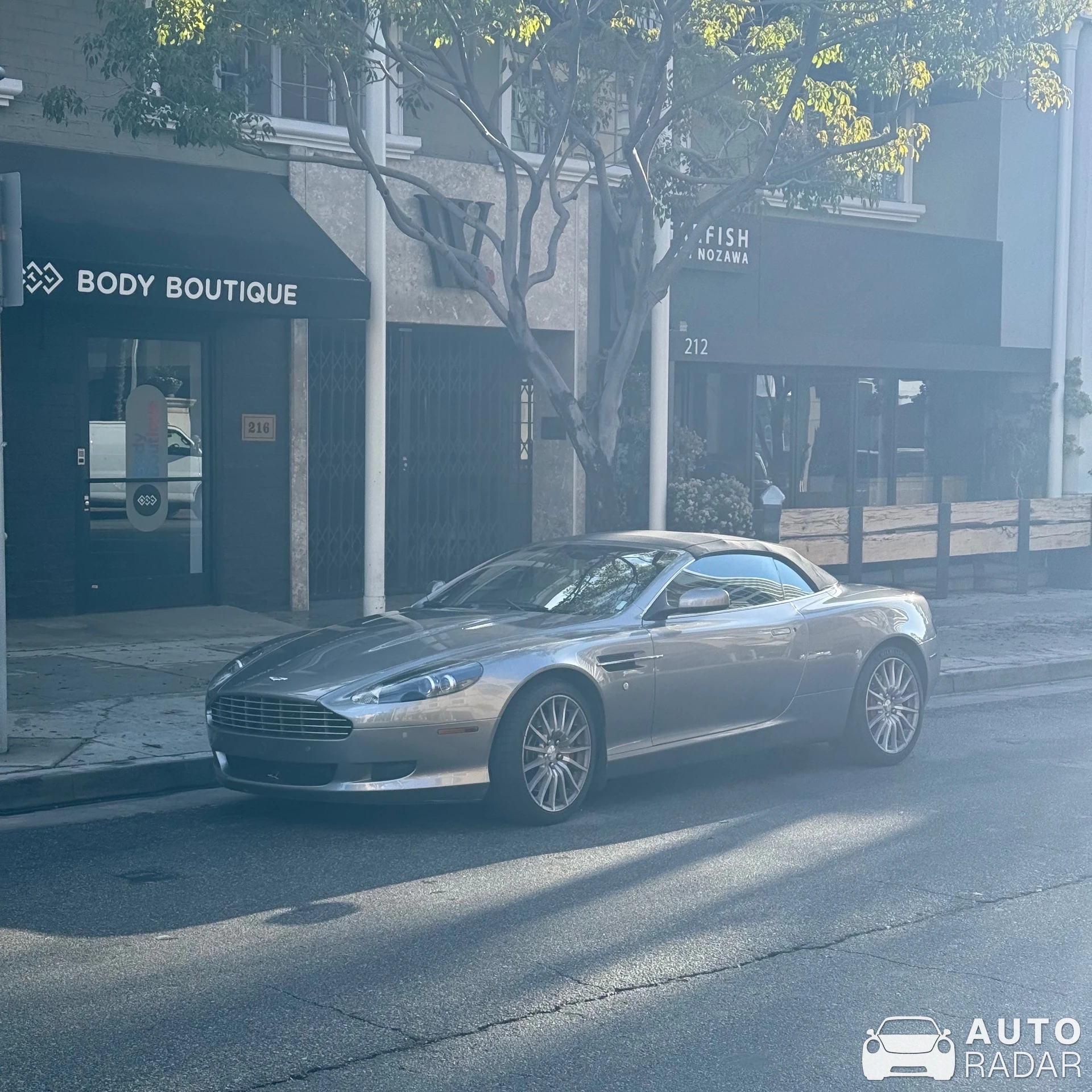 Aston Martin DB9 Volante spotted in Beverly Hills, United States