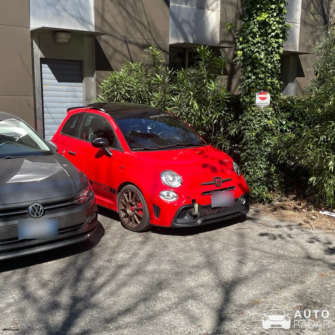 Abarth 595 Pista 70th Anniversary Edition spotted in Como