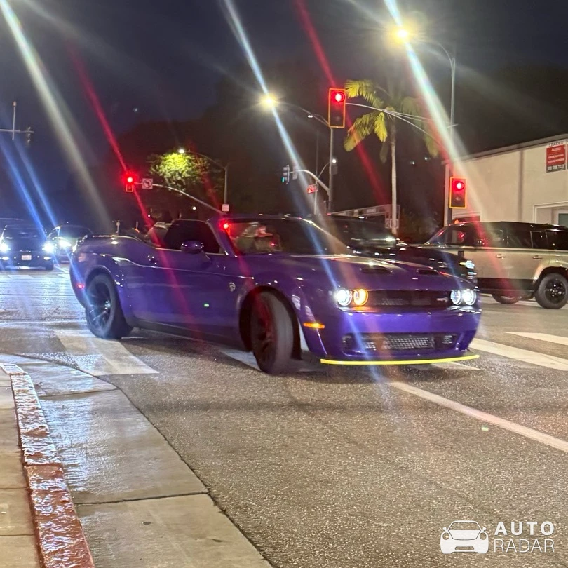 Dodge Challenger SRT Hellcat Widebody Drop Top Customs spotted in Beverly Hills