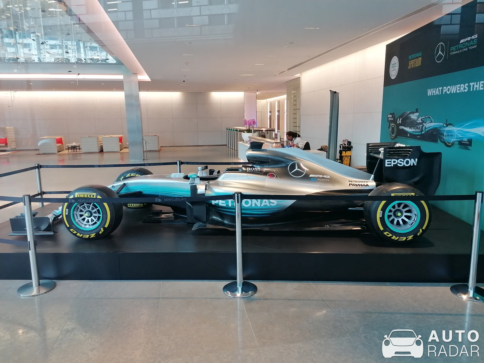 Mercedes-AMG F1 W08 EQ Power+ spotted in Barking