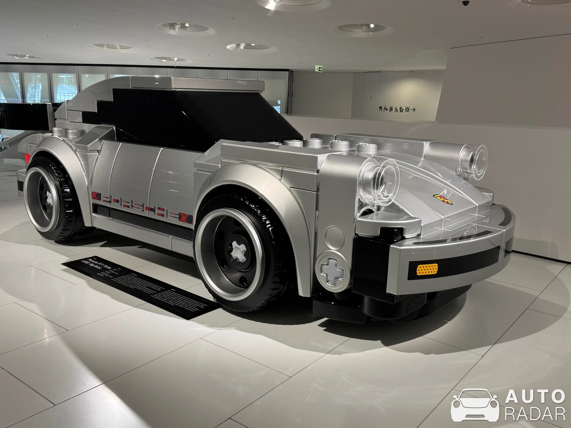 Porsche 930 Turbo Lego Big Brick spotted in Stuttgart