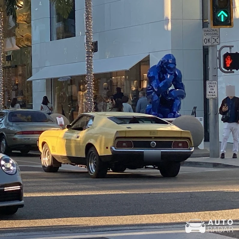 Ford Mustang Mach 1 1973 spotted in Beverly Hills