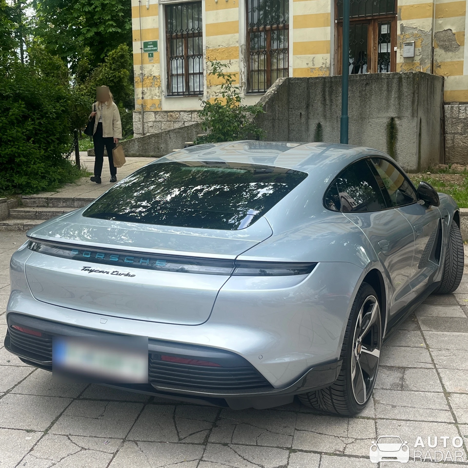 Porsche Taycan Turbo spotted in Visoko
