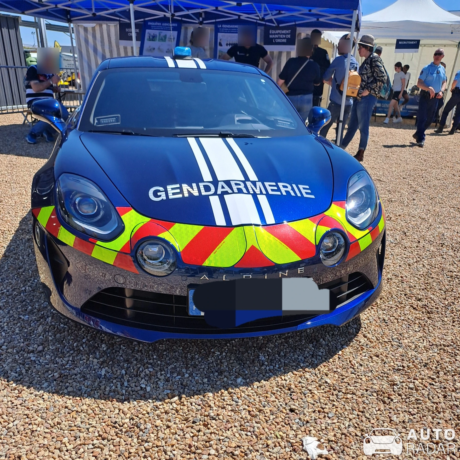 Alpine A110 S 2022 Gendarmerie Nationale spotted in Tours, France