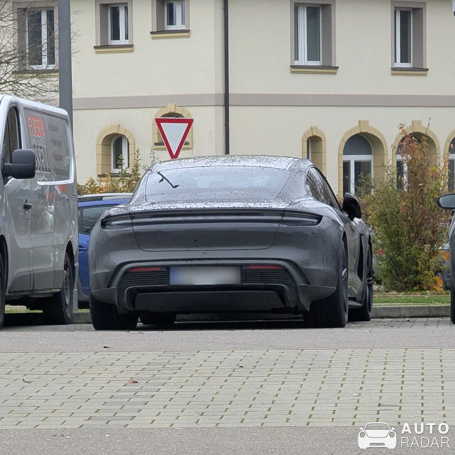 Porsche Taycan spotted in Pfullendorf, Germany
