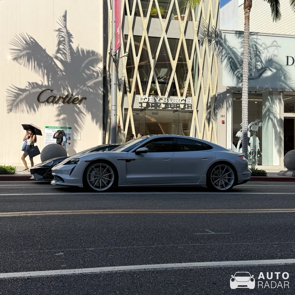 Porsche TechArt Taycan Turbo S spotted in Beverly Hills