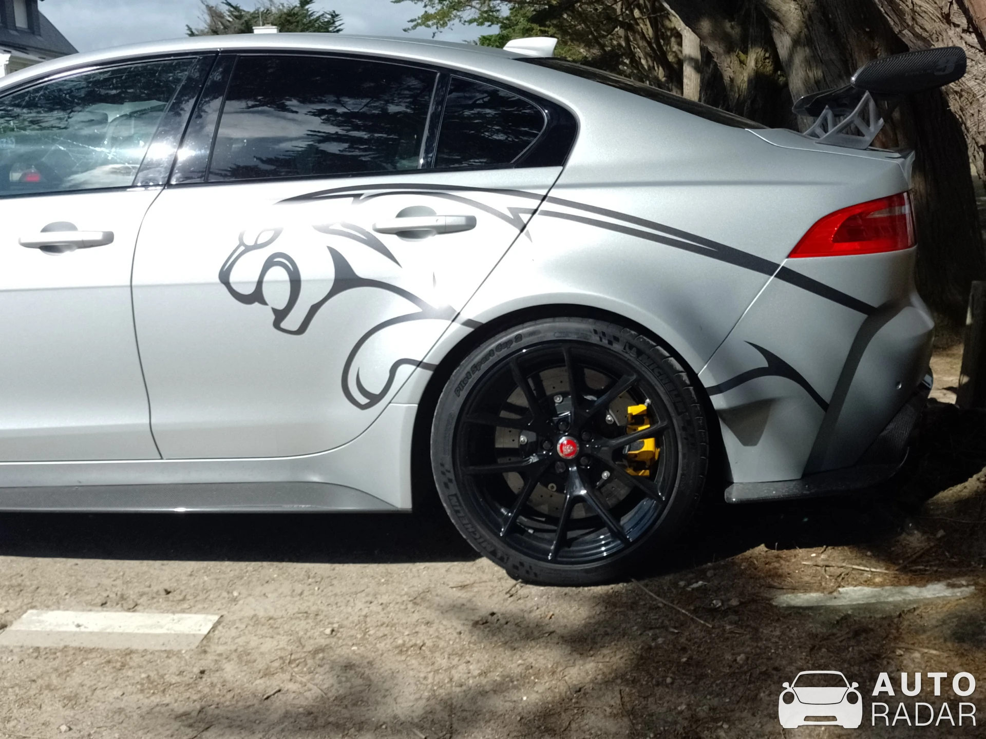 Jaguar XE SV Project 8 spotted in Île-Tudy, France