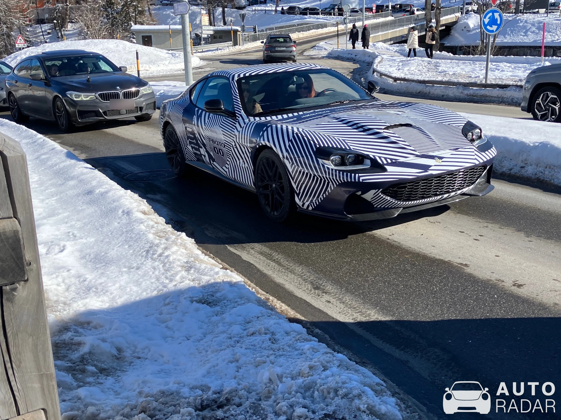 Touring Superleggera Veloce12 spotted in St. Moritz