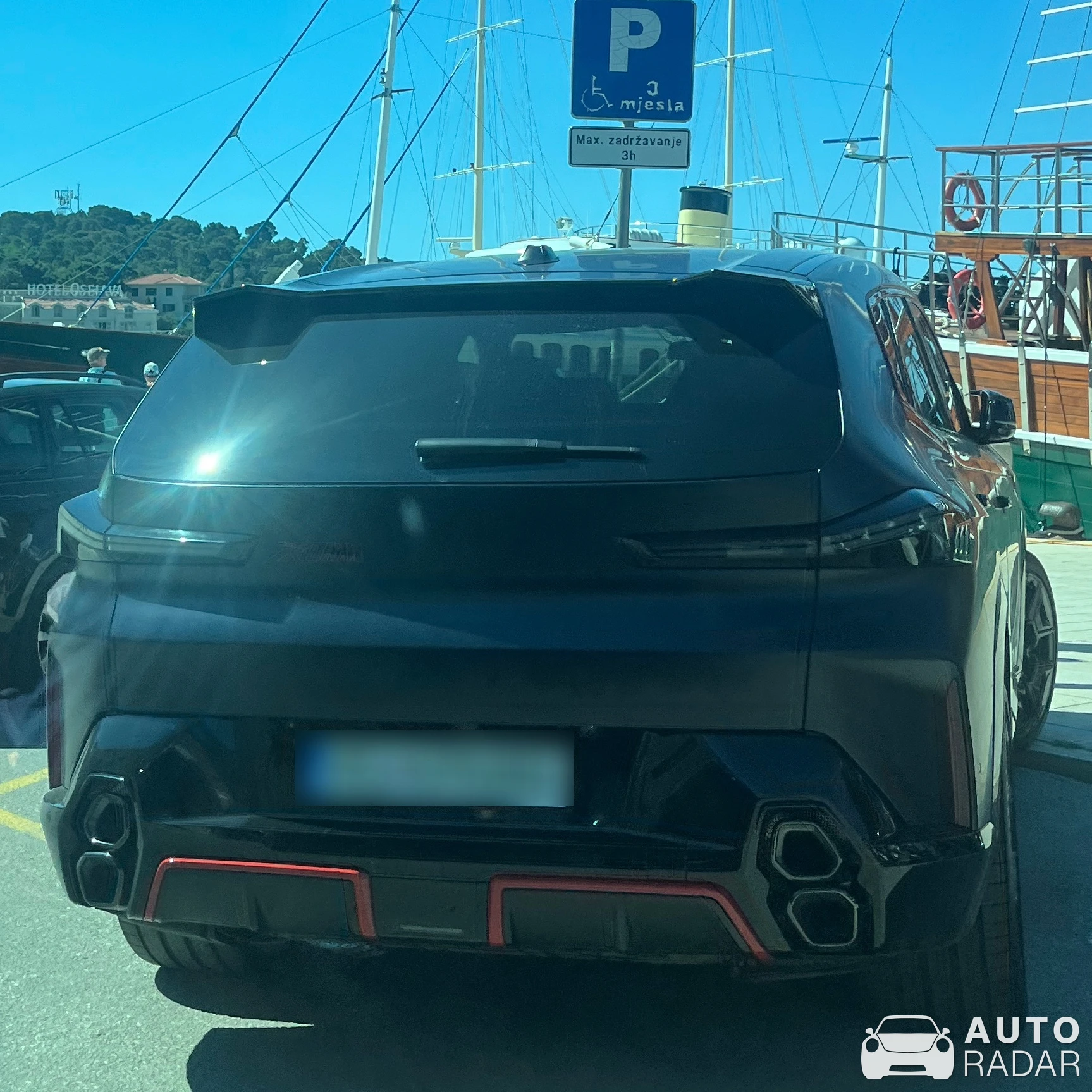 BMW XM G09 Label Red spotted in Makarska