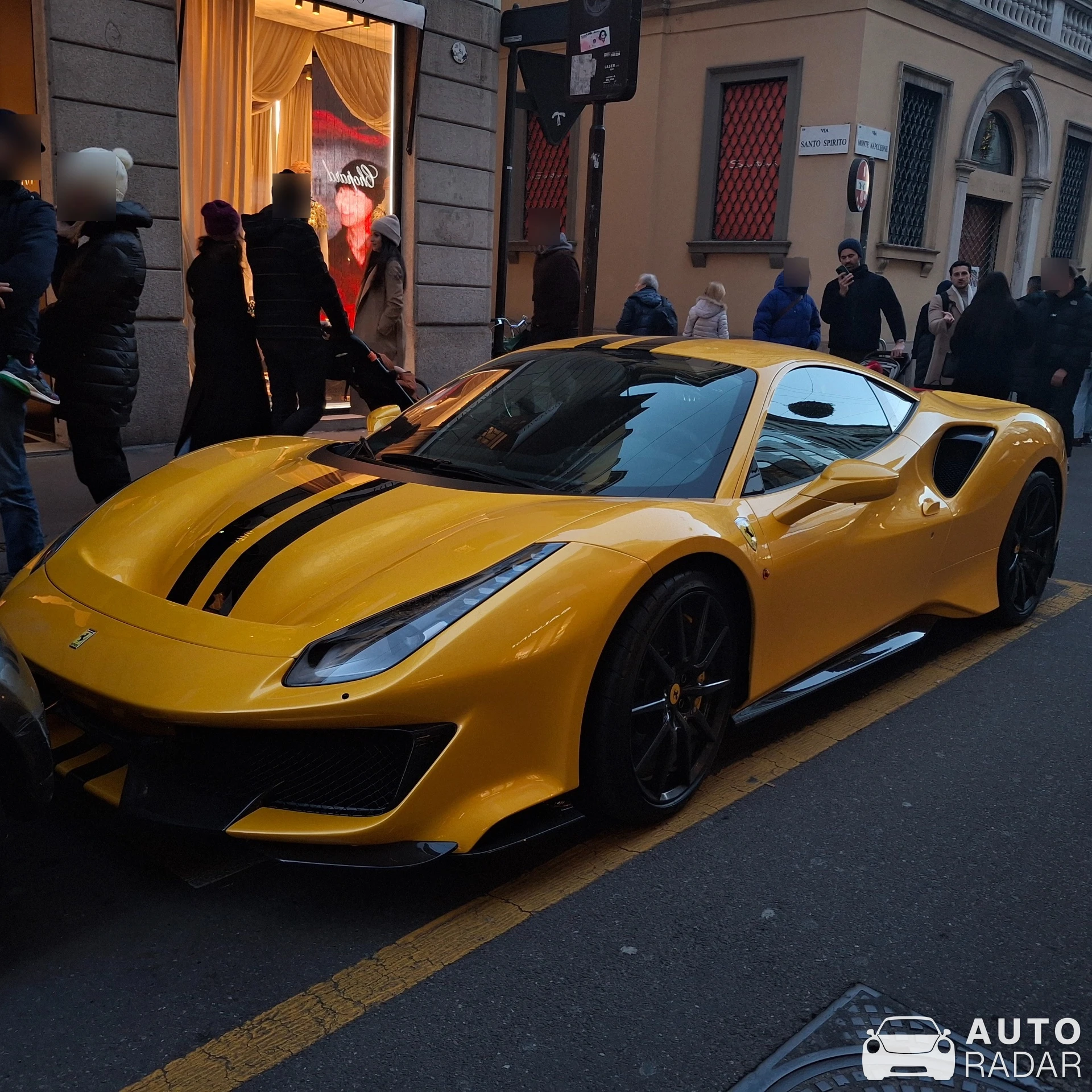 Ferrari 488 Pista spotted in Milano, Italy