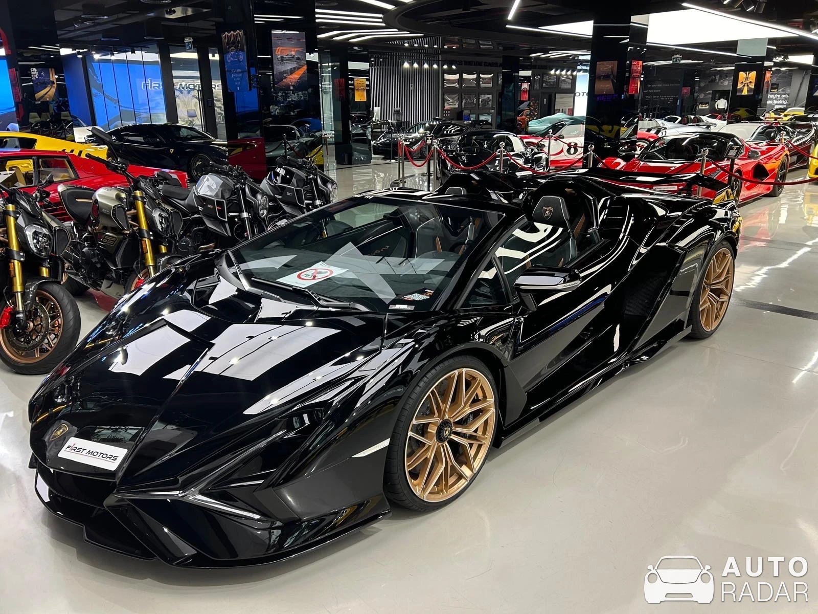 Lamborghini Sián Roadster spotted in Dubai, United Arab Emirates