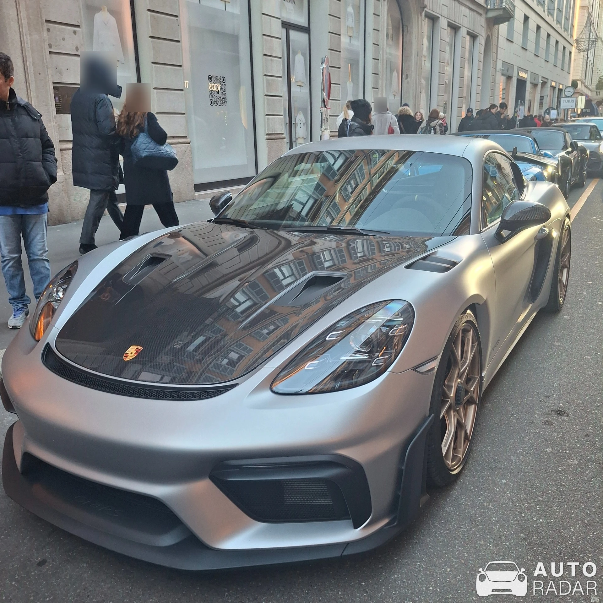Porsche 718 Cayman GT4 RS spotted in Milano, Italy