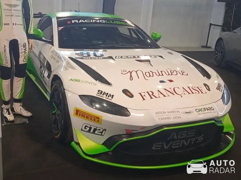 Aston Martin V8 Vantage GT4 spotted in Albi