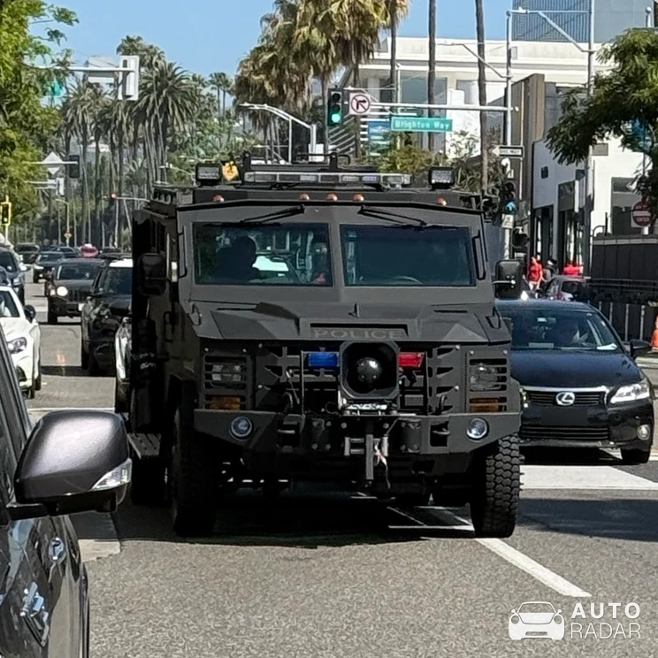 Lenco BearCat G3 spotted in Beverly Hills