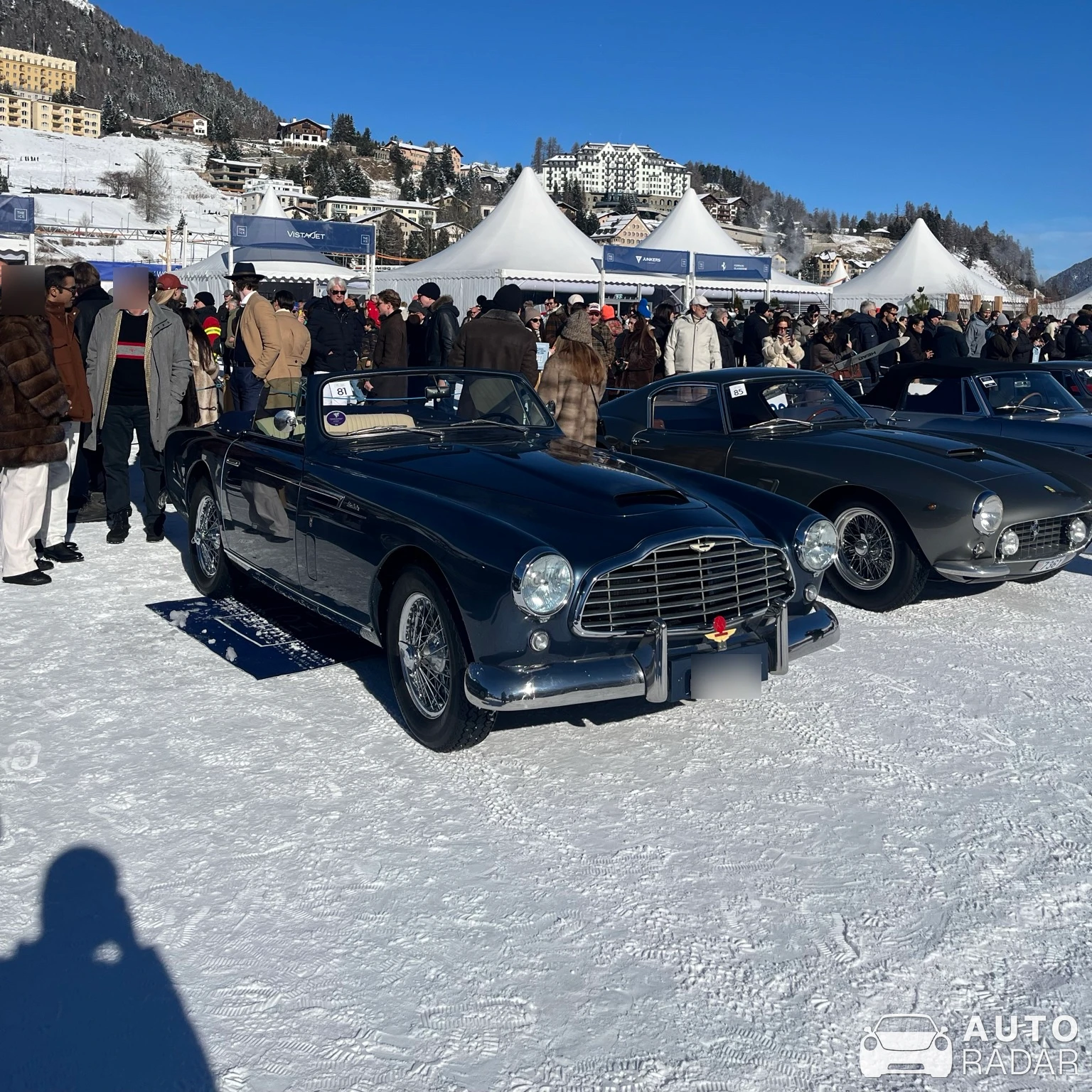 Aston Martin DB2 Drophead Coupé spotted in Sankt Moritz