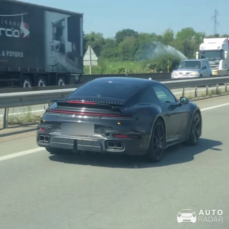 Porsche 992 Turbo S MkII Mule spotted in Lutterbach