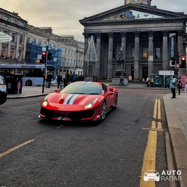 Ferrari 488 Pista spotted in Glasgow City, United Kingdom