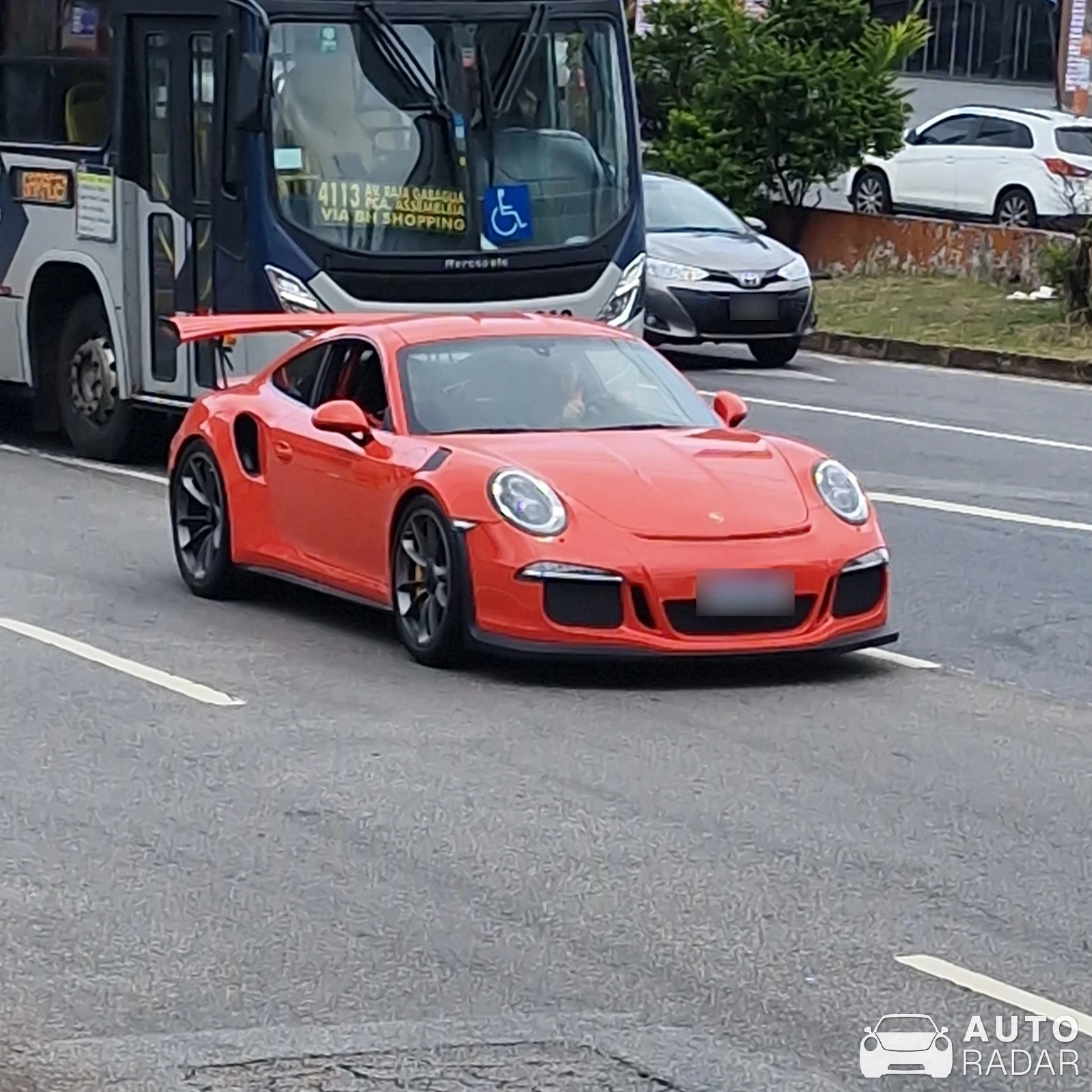 Porsche 991 GT3 RS MkI spotted in Belo Horizonte