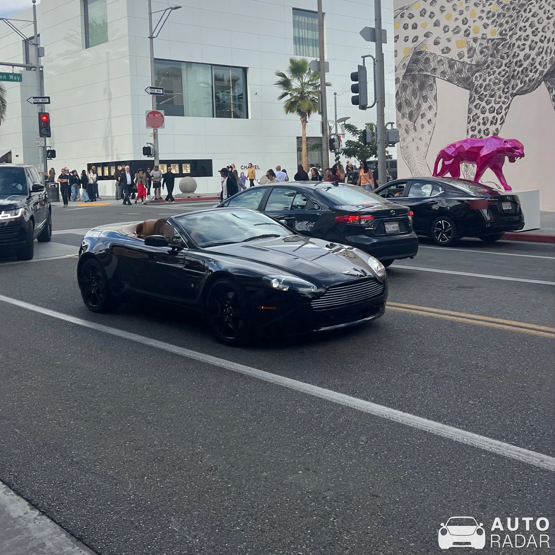 Aston Martin V8 Vantage Roadster spotted in Beverly Hills, United States