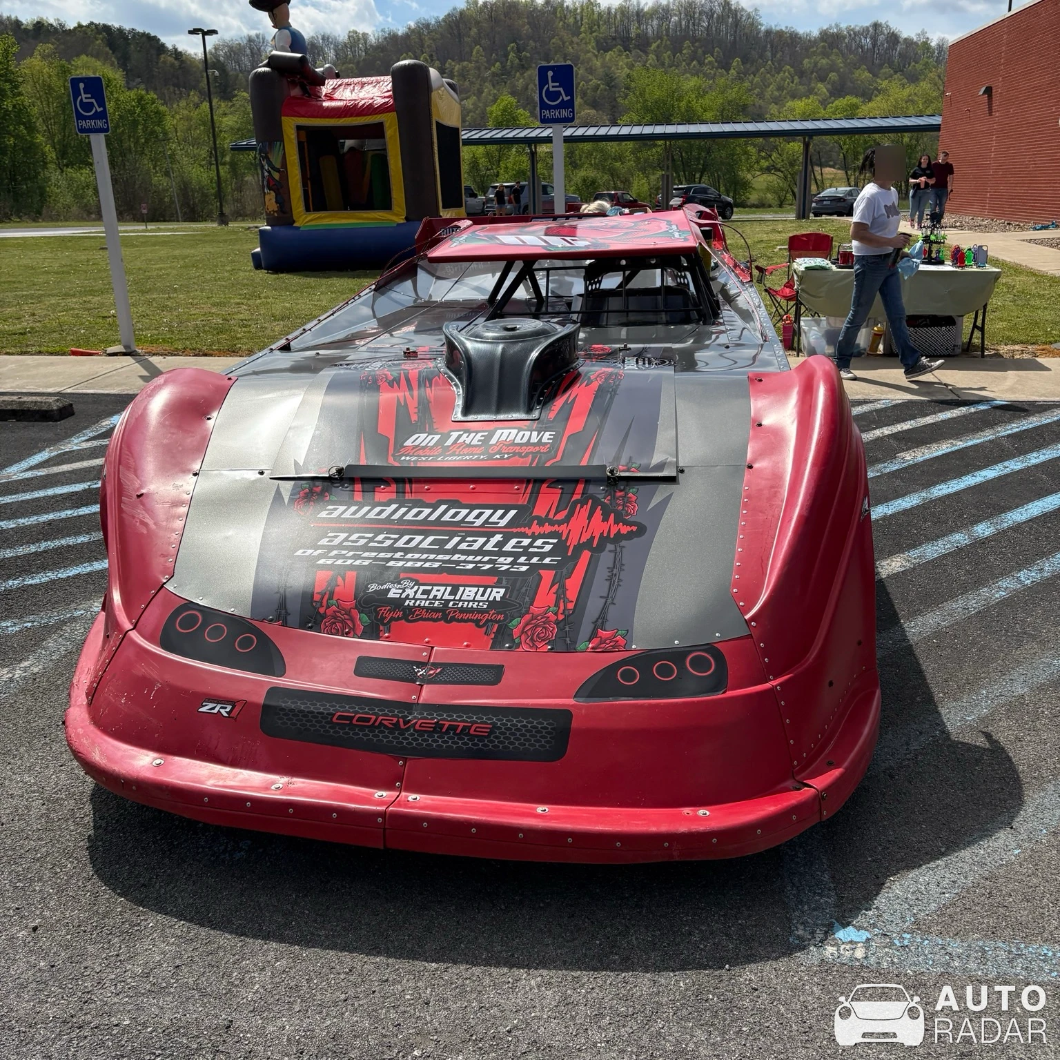 Excalibur Race Cars Dirt Late Model Corvette ZR1 Body spotted in Salyersville