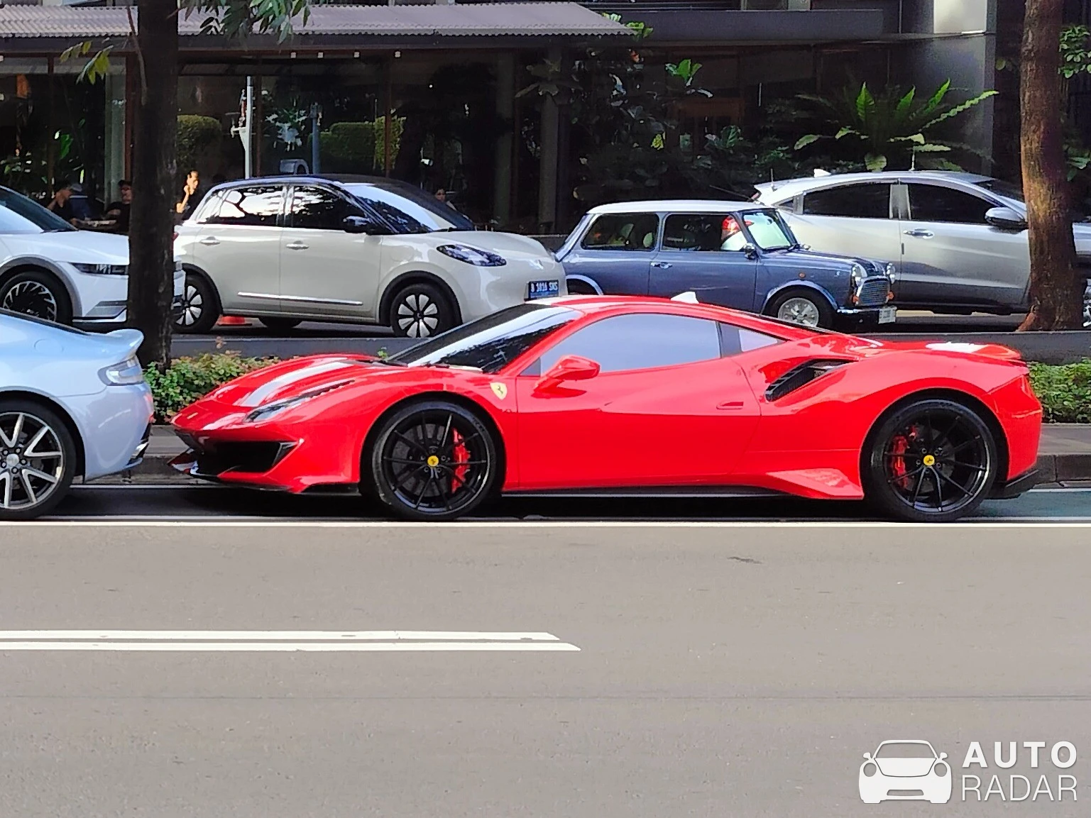 Ferrari 488 Pista spotted in Kota Jakarta Selatan, Indonesia