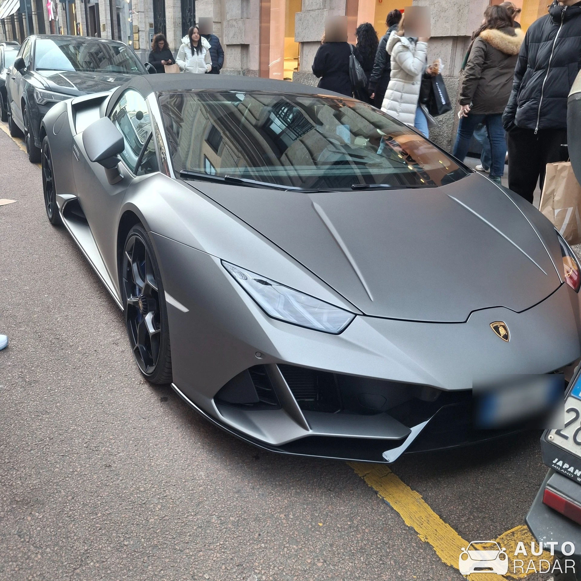 Lamborghini Huracán LP640-4 EVO Spyder spotted in Milano, Italia