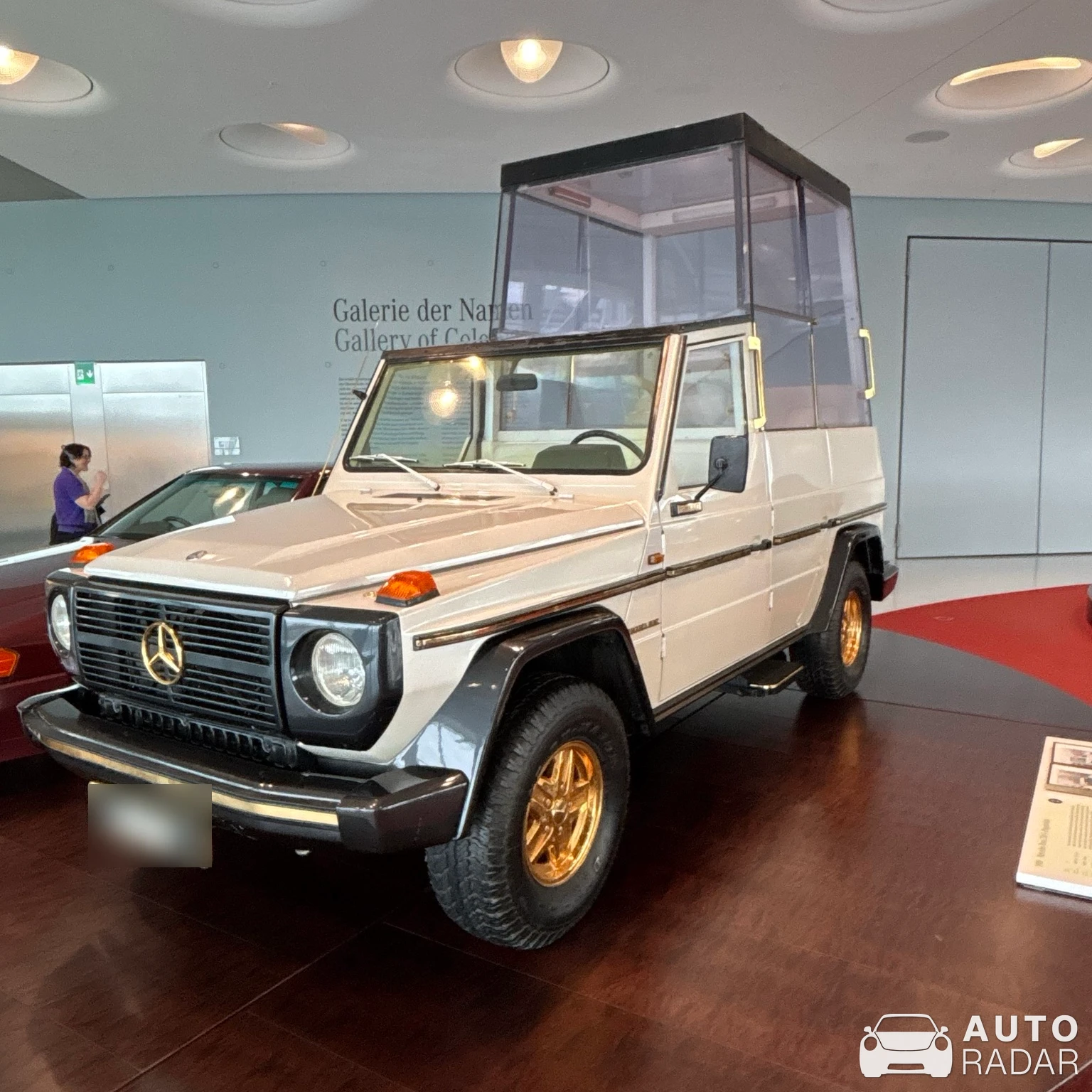 Mercedes-Benz 230G 'Papamobil' spotted in Stuttgart