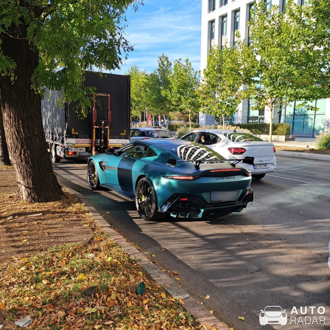 Aston Martin V8 Vantage Formula 1 Edition spotted in București, Romania