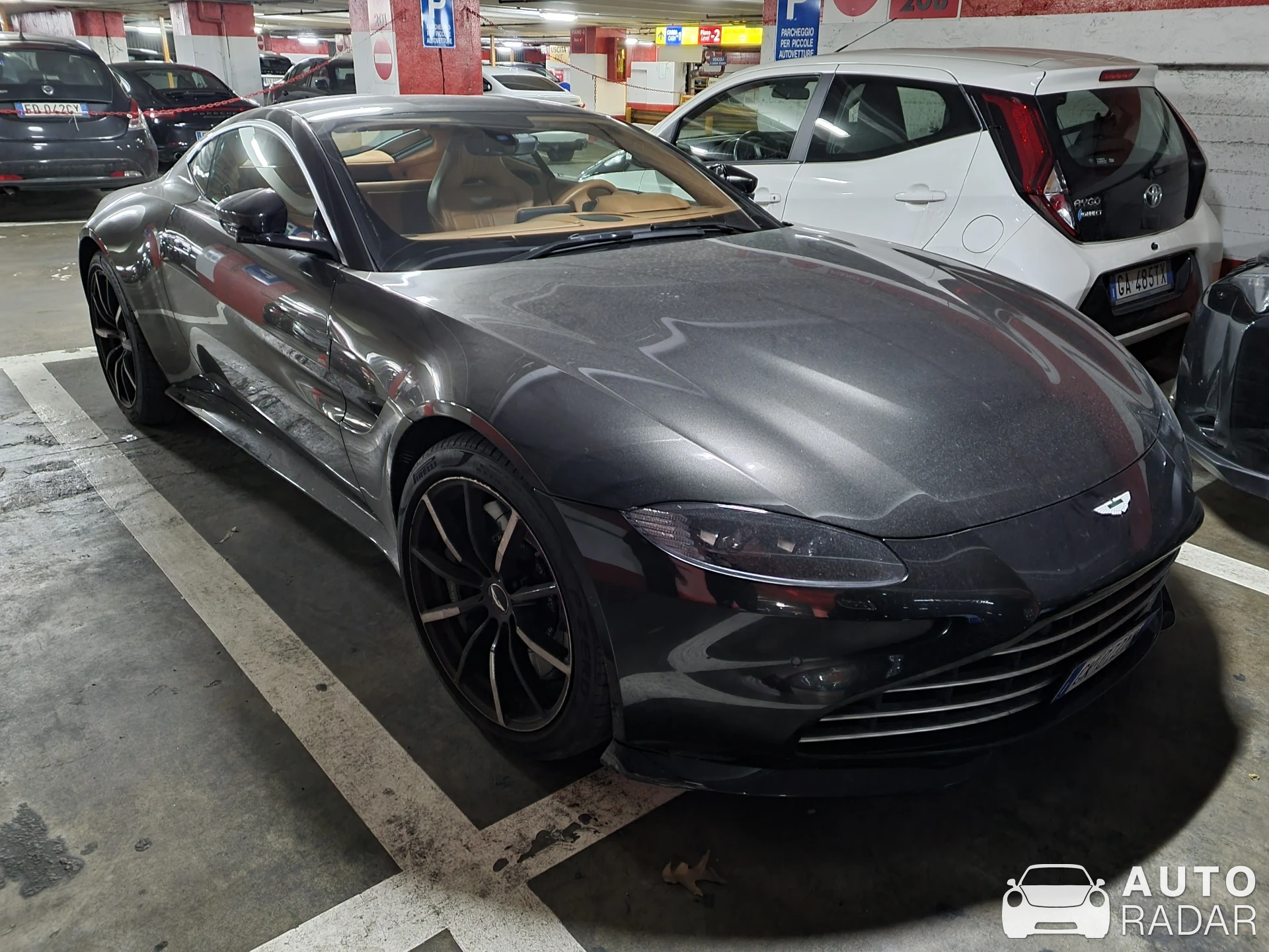 Aston Martin V8 Vantage spotted in Milano, Italy
