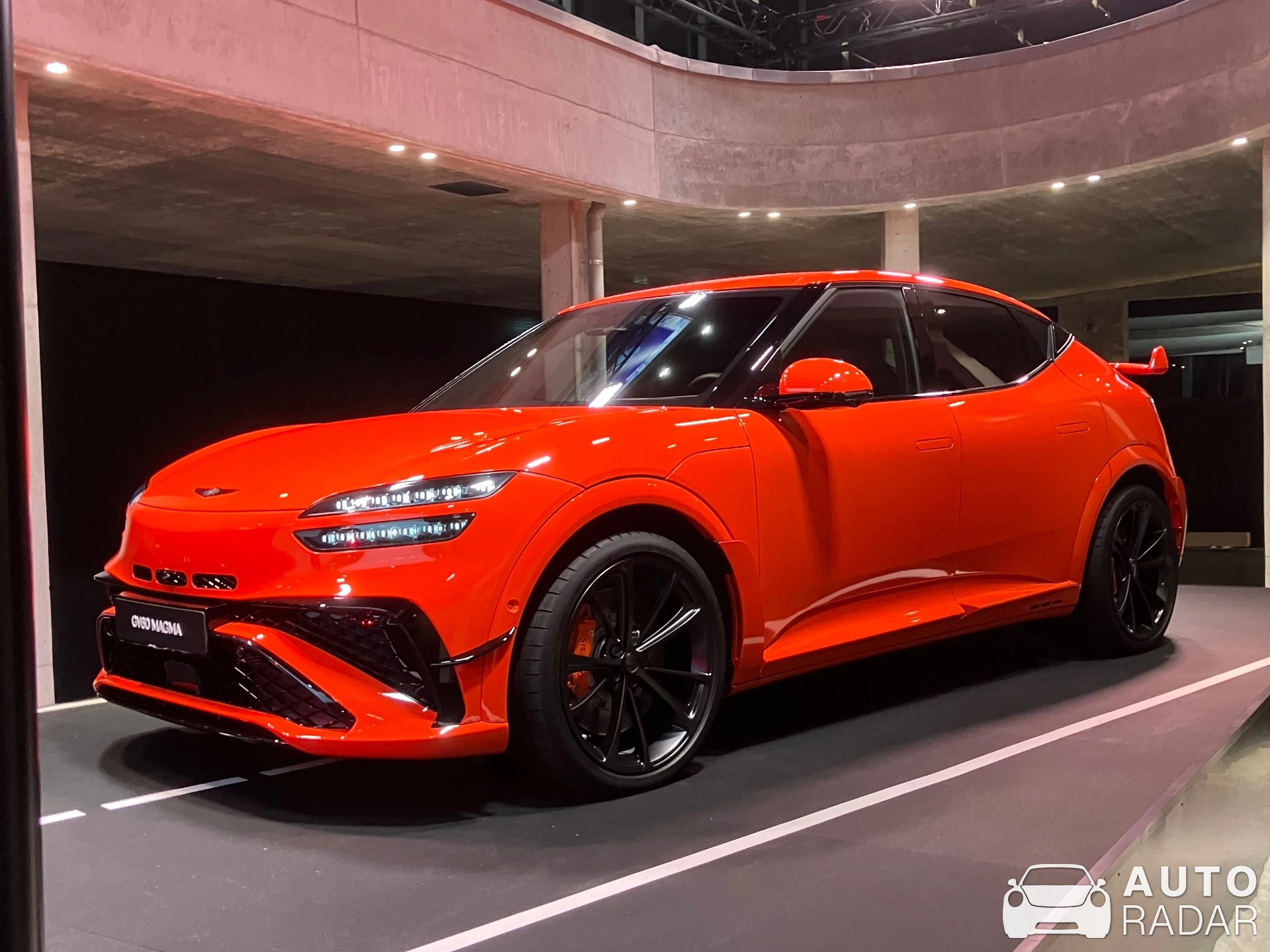 Genesis GV60 Magma Concept spotted in Davos