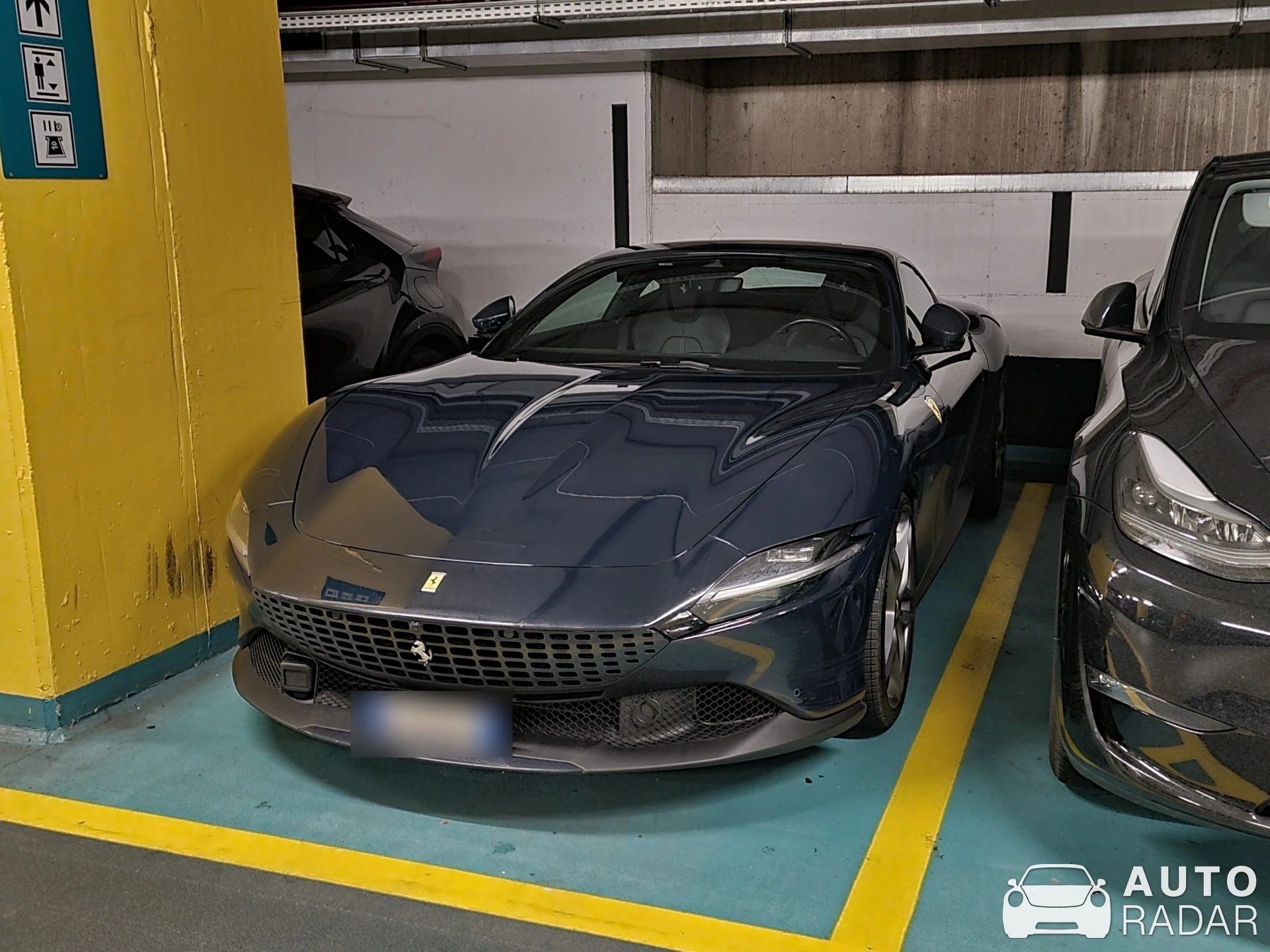 Ferrari Roma spotted in Milano, Italy