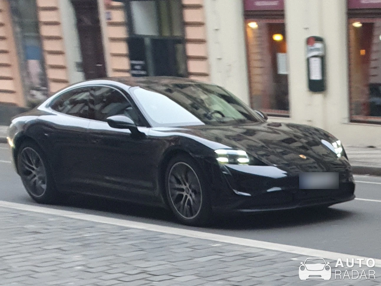 Porsche Taycan spotted in Praha 3, Czechia