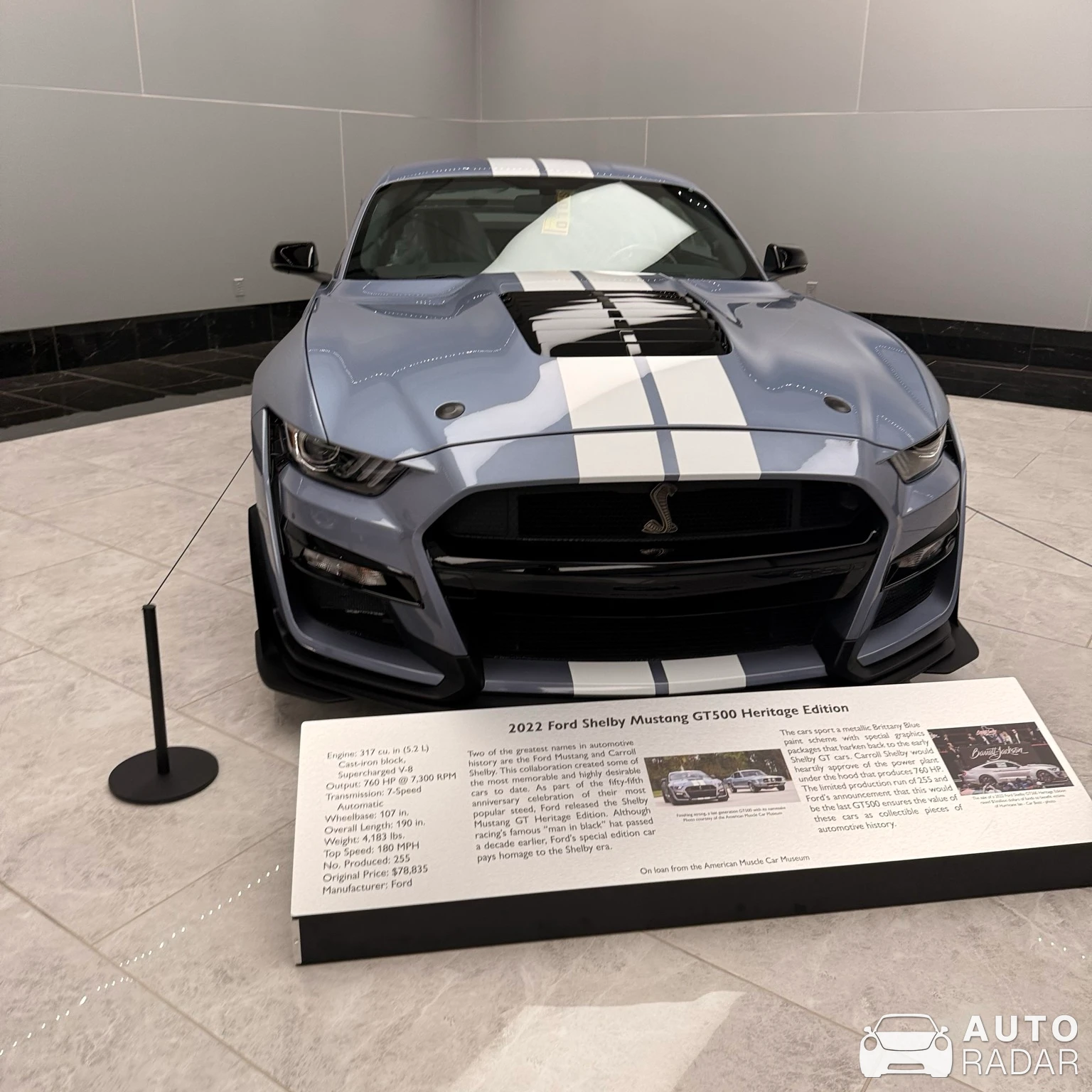 Ford Mustang Shelby GT500 Heritage Edition spotted in Cartersville
