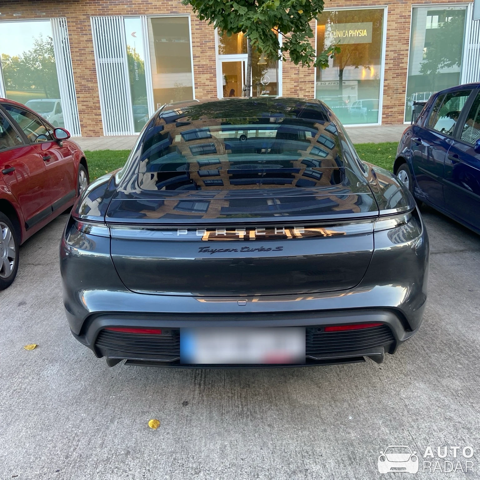 Porsche Taycan Turbo S spotted in Logroño, España