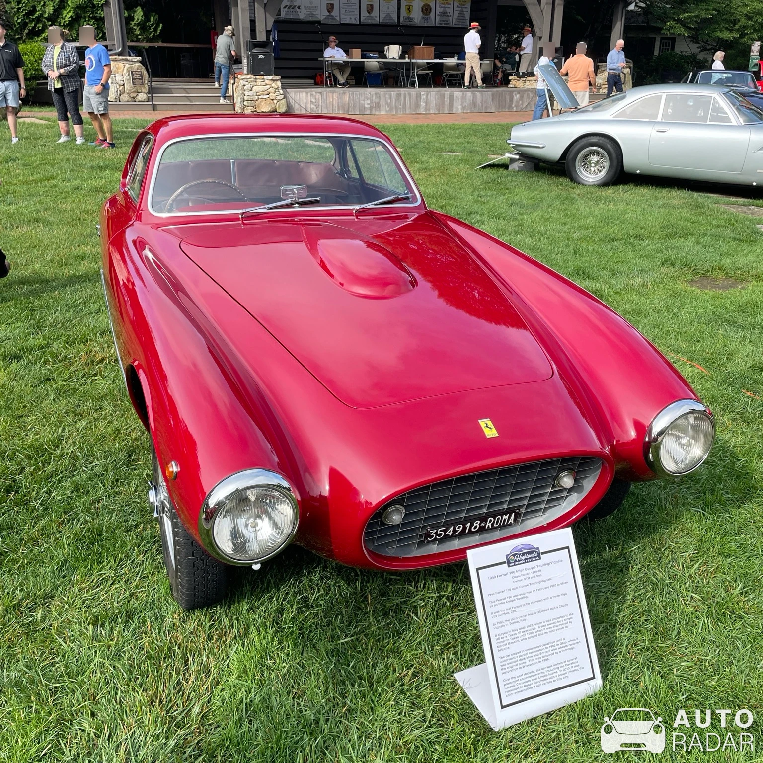 Ferrari 166 MM Inter Coupé Touring spotted in Highlands